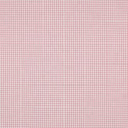 Cotone Popeline, Quadri piccoli , rosa