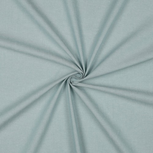 Cotone Popeline, Filo in tinta, Verde Acqua