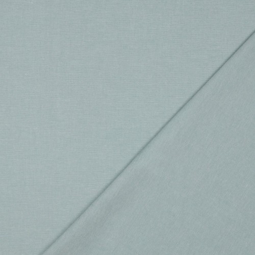 Cotone Popeline, Filo in tinta, Verde Acqua