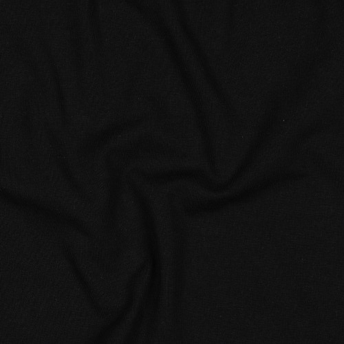 Jersey di Cotone Biologico GOTS, Nero