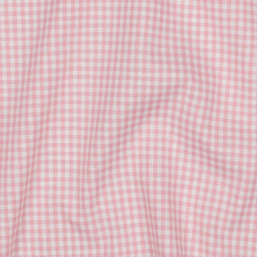 Cotone Popeline, Quadri piccoli , rosa