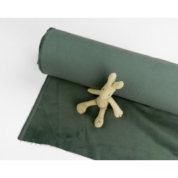 Velluto di cotone a coste sottili, Elastico, Verde