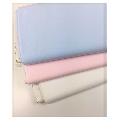 Popeline 50s, Cotone Bio, Bianco