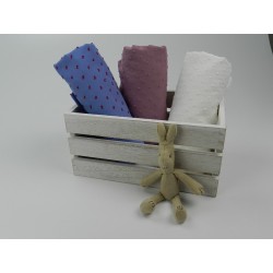 Plumeti Cotton Liso con  ricamo in rilevo, Bianco