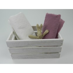 Plumeti Cotton Liso con  ricamo in rilevo, Bianco