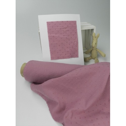 Plumeti Cotton Liso Color  ricamo in rilevo ,...