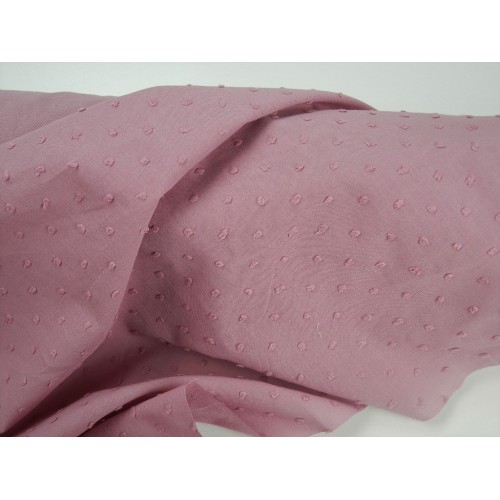 Plumeti Cotton Liso Color  ricamo in rilevo ,...