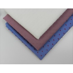 Plumeti Cotton Liso Color  ricamo in rilevo , lilla