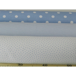 Pique, Pois, Bianco / Celeste