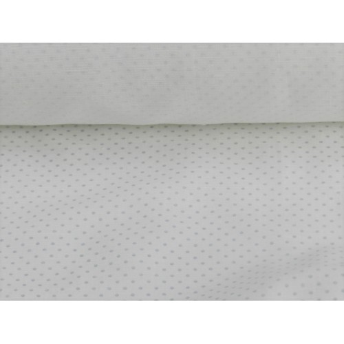 Lino Cotton,  Bianco con Pois Grigi