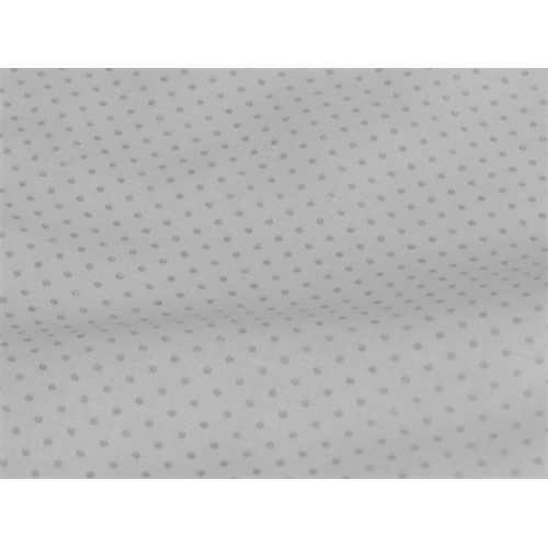 Lino Cotton,  Bianco con Pois Grigi