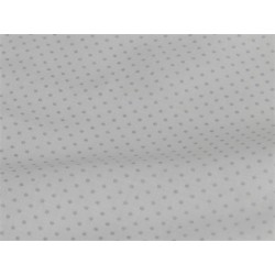Lino Cotton,  Bianco con Pois Grigi