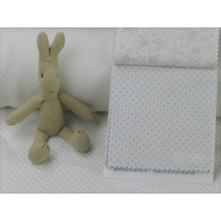 Lino Cotton,  Bianco con Pois Grigi