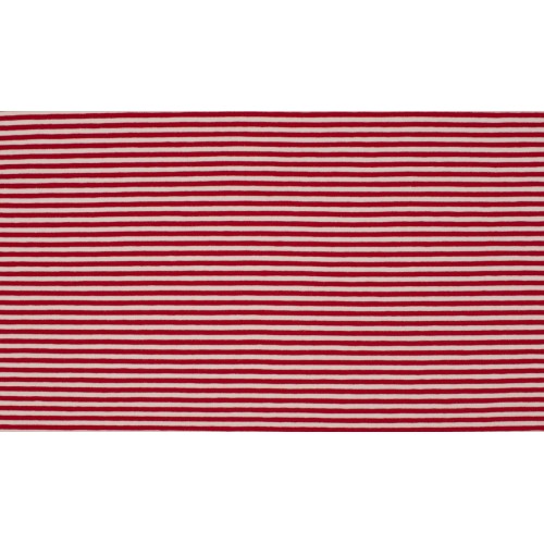 Jersey di Cotone con Righe sottili 3mm, Bianco...