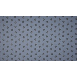 Jersey di Cotone, Topo , Blu Melange
