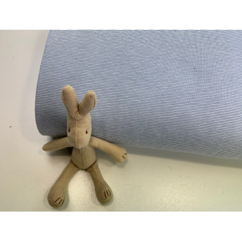 Jersey di Cotone con Righe sottilissime 1mm, Bianco /...