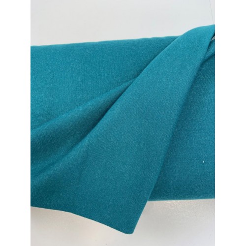 Jersey di Cotone , Double Face, Petrol-Grigio