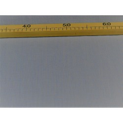 Cotone Vichy Celeste a quadretti piccoli bianchi