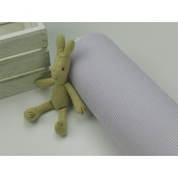 Cotone Vichy , Righe, Viola / Bianco