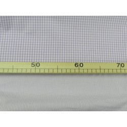 Cotone Vichy , Righe, Viola / Bianco