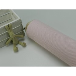 Cotone Vichy , Righe  Rosa/ bianco