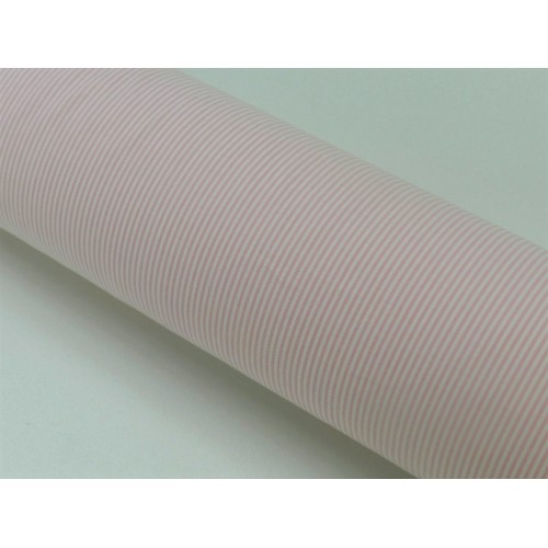 Cotone Vichy , Righe  Rosa/ bianco