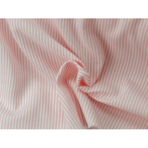 Cotone Vichy , Righe  Rosa/ bianco
