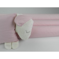 Cotone Vichy , Righe  Rosa/ bianco