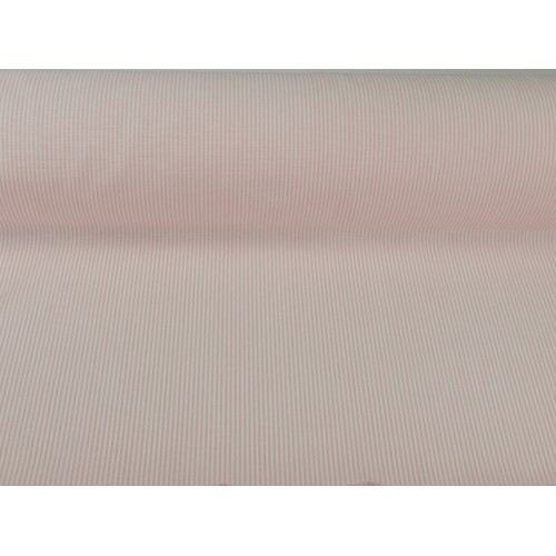 Cotone Vichy , Righe  Rosa/ bianco