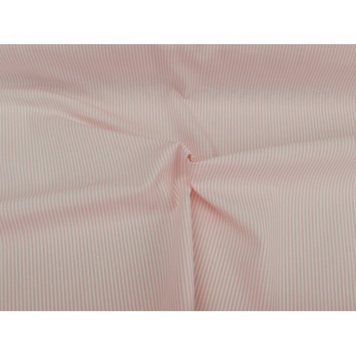 Cotone Vichy , Righe  Rosa/ bianco