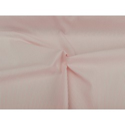 Cotone Vichy , Righe  Rosa/ bianco