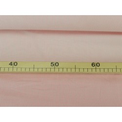 Cotone Vichy , Righe  Rosa/ bianco