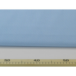 Cotone Capri, Celeste Pois piccoli Bianchi