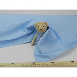 Cotone Capri, Celeste Pois piccoli Bianchi