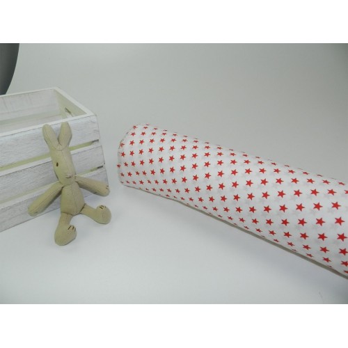 Cotone Bio, Bianco, Stelle Rosse