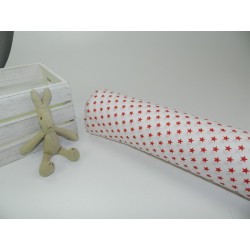 Cotone Bio, Bianco, Stelle Rosse