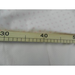 Cotone Bio, Bianco, Stelle Rosa