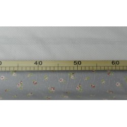 Cotone Bio, Bianco, Pois Grigio