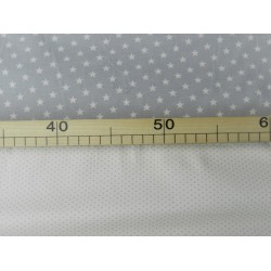 Cotone Bio, Bianco, Pois Grigio