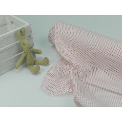 Cotone Bio, Bianco, Pois  Rossi