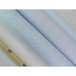 Cotone Bio, Bianco, Foglie Celeste