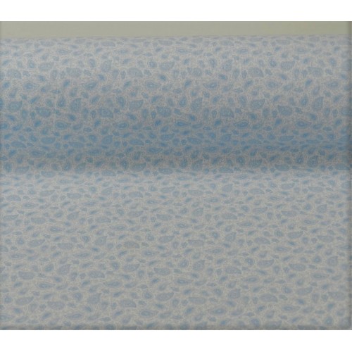 Cotone Bio, Bianco, Foglie Celeste