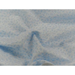 Cotone Bio, Bianco, Foglie Celeste