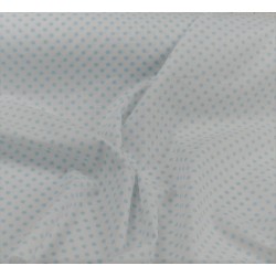 Cotone Bio, Bianco Pois Celesti