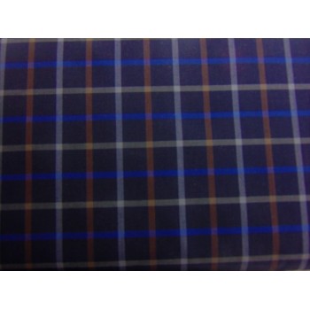 Cotone a quadri scozzesi,  Blu scuro 2
