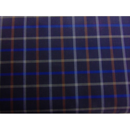 Cotone a quadri scozzesi,  Blu scuro
