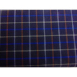 Cotone a quadri scozzesi,  Blu scuro
