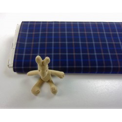 Cotone a quadri scozzesi,  Blu scuro