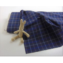 Cotone a quadri scozzesi,  Blu scuro