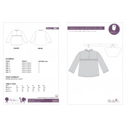 Camicia per bambina con arricciature, A0